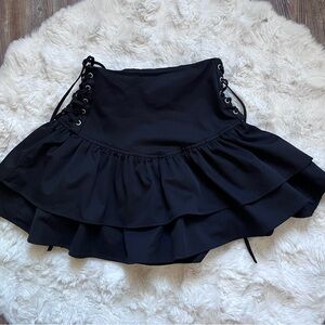 Goth Mini Skirt High Waist